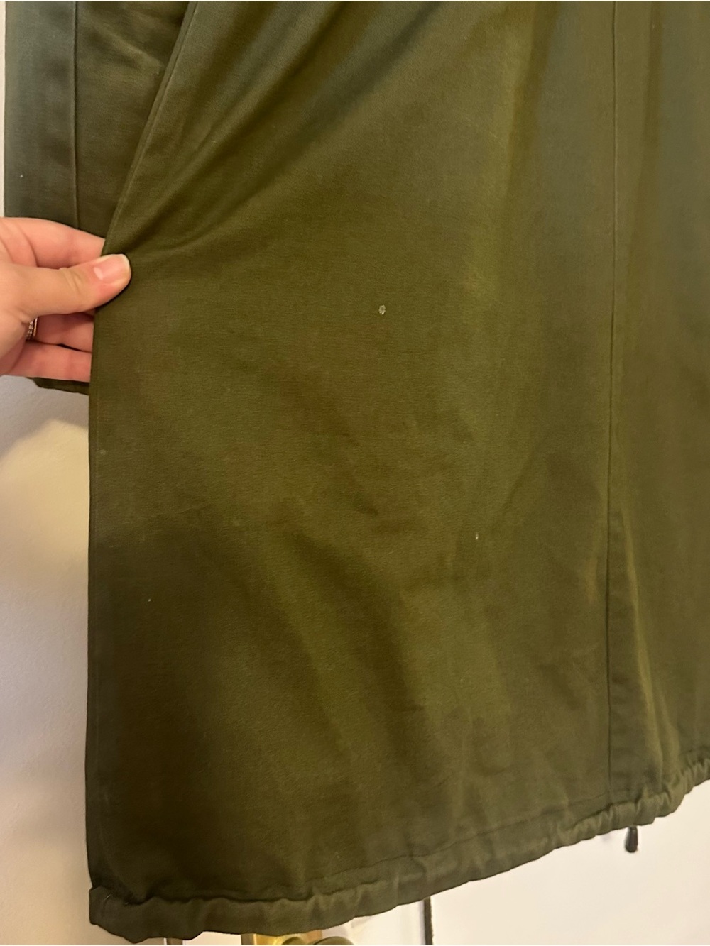 Seraphine Penelope Baby Wearing Coat 3 in 1 Green Maternity Fur Lined Parka 10 - Picture 11 of 12